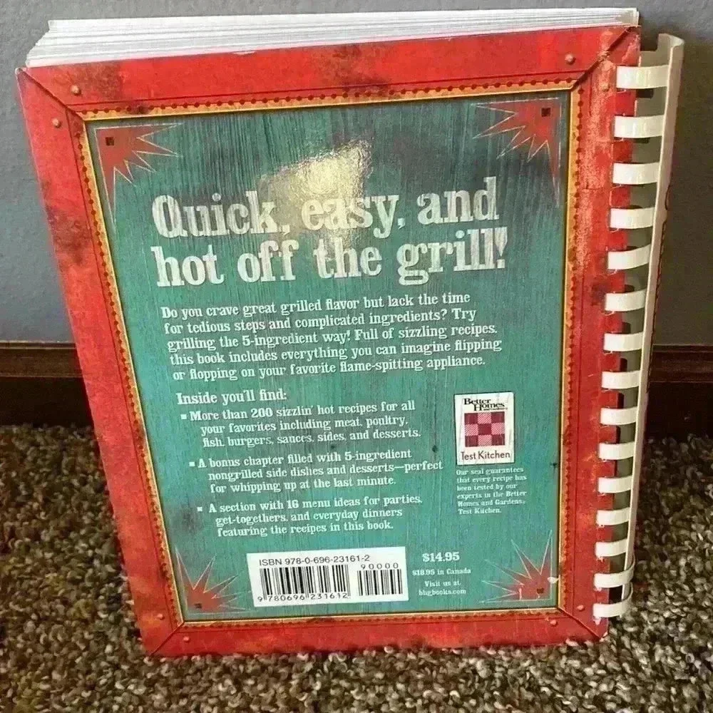 Better Homes and Garden 5 Ingredient Grilling Cookbook